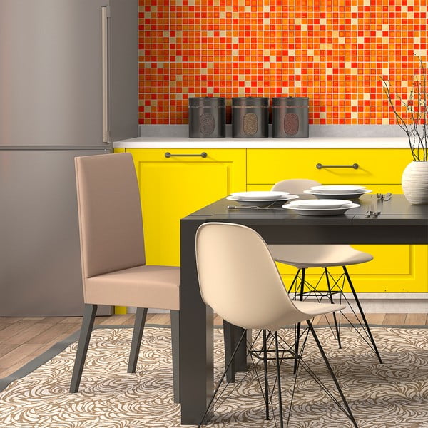 9 dekoratiivse seinakleebise komplekt Mosaiigid, 10 x 10 cm - Ambiance-image-2