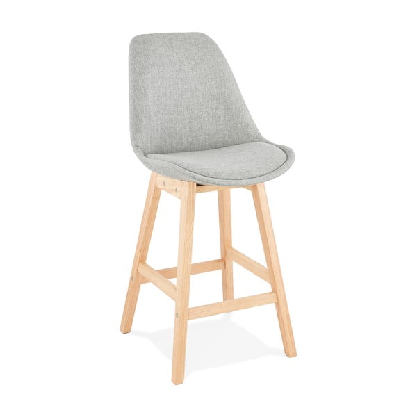 Šedá barová židle Kokoon QOOP Mini, výška sedu 65 cm