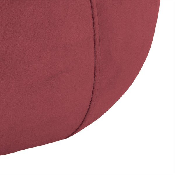 Korallroosa sametist pouf , ⌀ 60 cm Mie - Actona-image-3