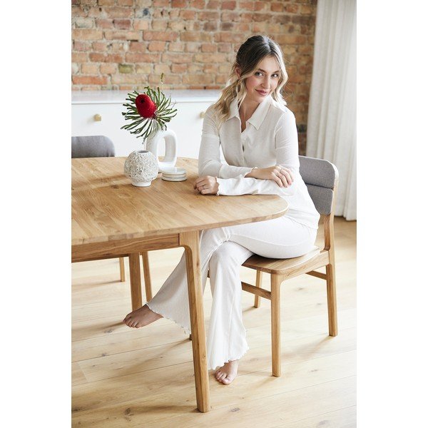 Tammepuidust söögilaud 90x160 cm Twig - The Beds-image-1