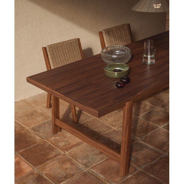 Aia söögilaud akaatsia pealispinnaga 100x200 cm Itani - Kave Home-image-3