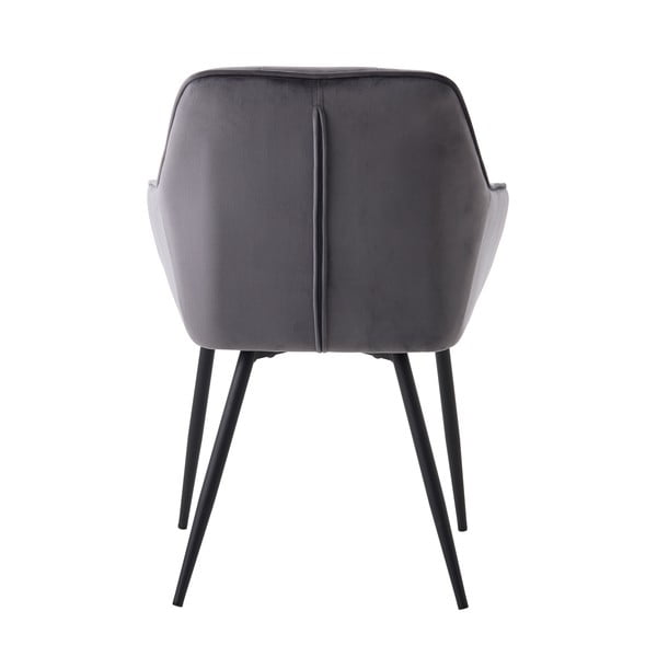 Hallid käetugedega sametist söögitoolid 2tk komplektis Nolan Square - Unique Furniture-image-4