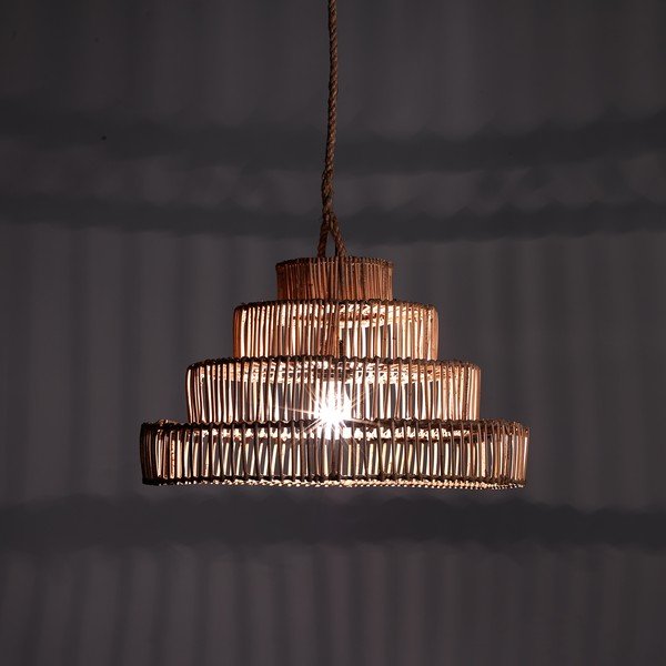 Rattanist ripplamp kõrgus 35 cm Tower - Tomasucci-image-1