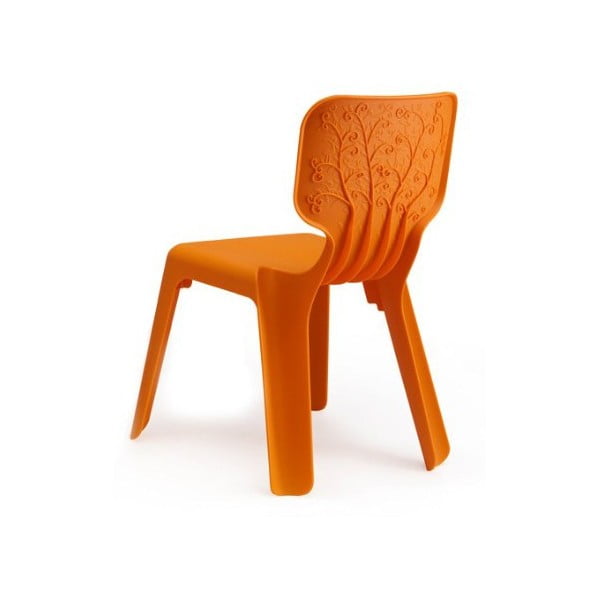 Stohovatelná dětská židle Alma, oranžová