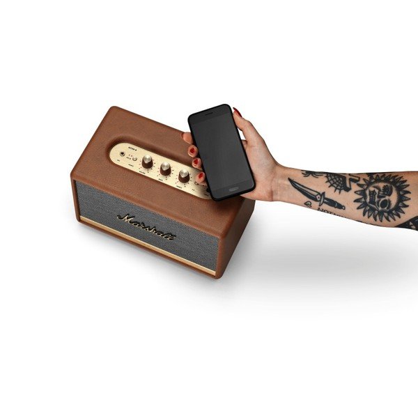 Hnědý reproduktor s Bluetooth připojením Marshall Acton II-image-3