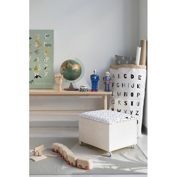 Ratastel istumisnurk Panda koos hoiuruumiga Baul - Little Nice Things-image-1