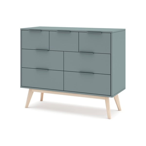 Hallikasroheline kummut 120x83x40 cm Pisco – Marckeric-image-3