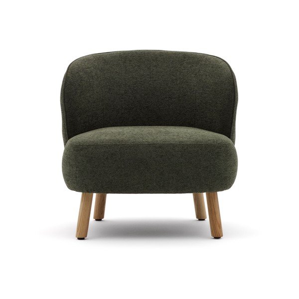 Roheline šenillist tugitool Ulit - Kave Home-image-2