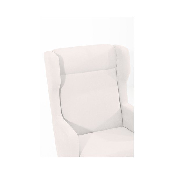 Krémové křeslo ušák Max Winzer Bennet Suede-image-1