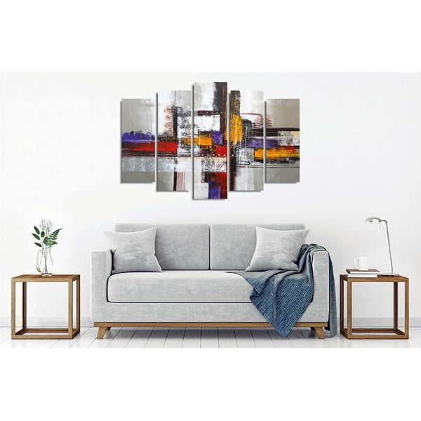 5-osaline seinamaal lõuendil Abstraktne - Wallity-image-2