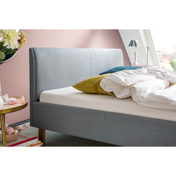 Sinine/halli värvi kaheinimesevoodi 140x200 cm Lena - Meise Möbel-image-2