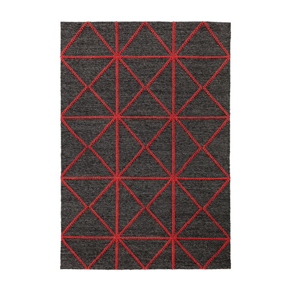 Černo-červený koberec Asiatic Carpets Prism, 200 x 290 cm