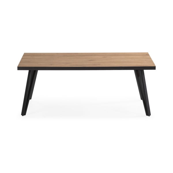 Must/füüsiline kohvilaud tammeplaadiga 60x120 cm Sindi - Marckeric-image-2