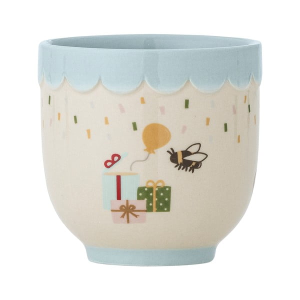 Sinine/kreem kivikeraamikast laste kruus 150 ml Celebrate - Bloomingville Mini-image-2