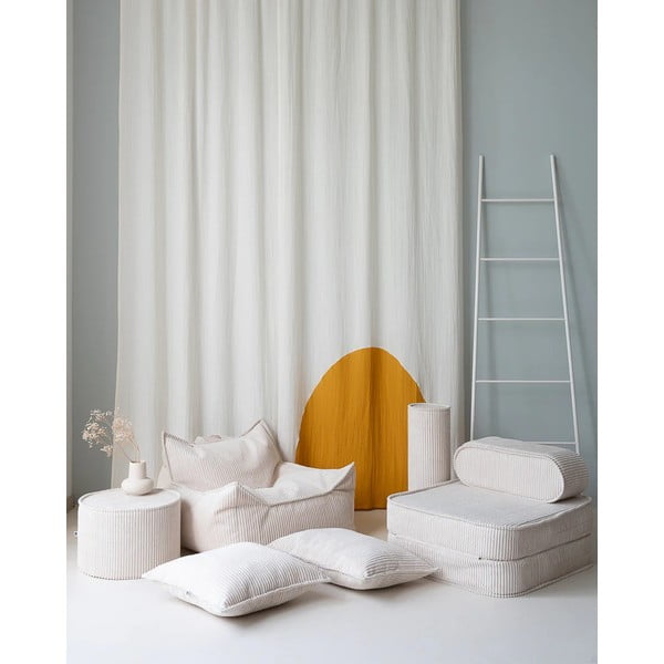 Kreem velvetist laste diivanipadi Block - Wigiwama-image-1