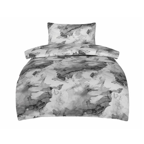 Hall üheinimesevoodipesu puuvillasatiinist 140x200 cm Deluxe Minerals - My House