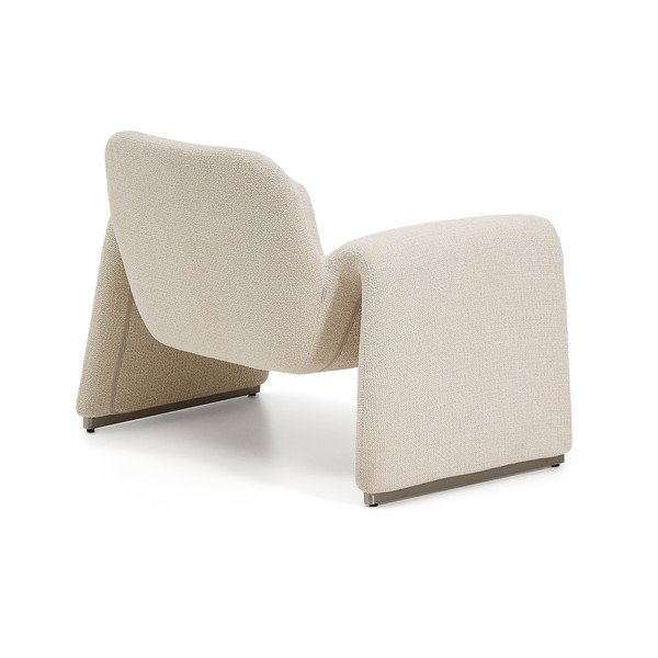 Beež šenillist tugitool Melvia - Kave Home-image-4