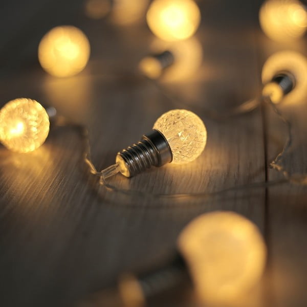 Pirnikujuline LED valguskett, 20 valgustit, 2,4 m - DecoKing-image-1