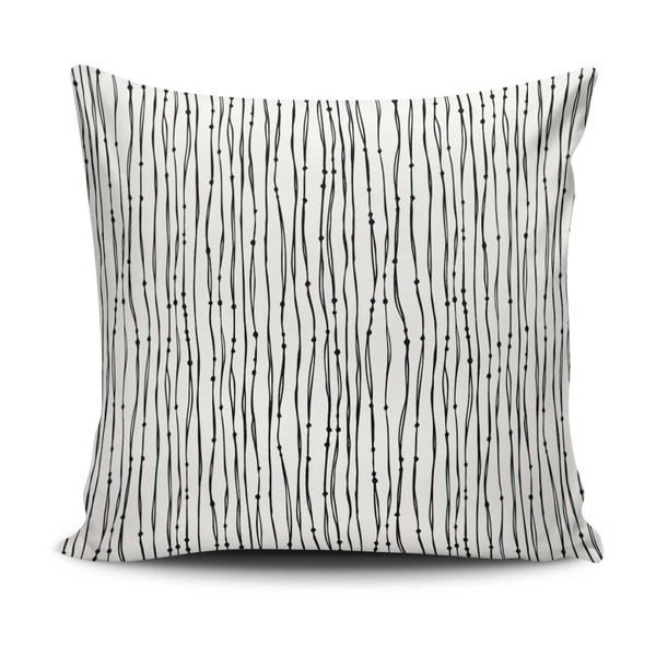 Must-valge padjapüür Calento Julo, 45 x 45 cm - Cushion Love