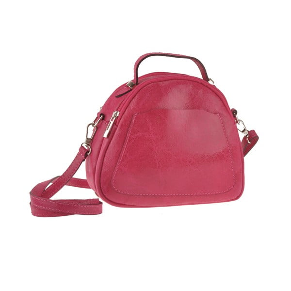 Růžová kožená kabelka Men