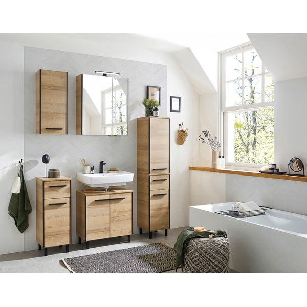 Tammespoonist seinale kinnitatav valamukapp 53x60 cm Quickset 395 - Pelipal-image-1