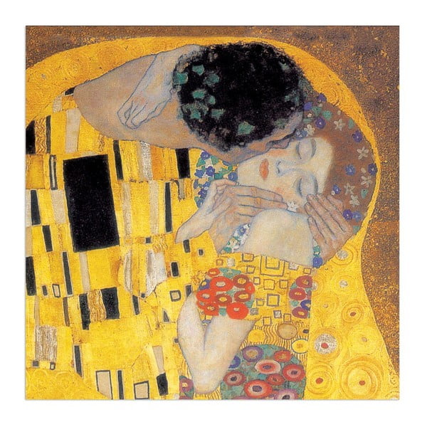 Obraz Klimt - Il bacio, 30x30 cm