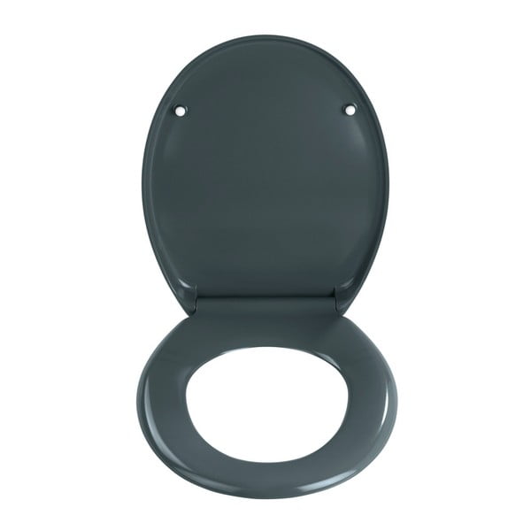 Tumehall WC-istekene Premium, 45,2 x 37,6 cm, kergesti sulguv, tumehall Ottana - Wenko-image-1
