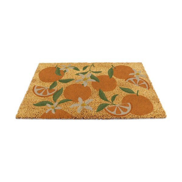 Kookoskiududest uksematt 40x60 cm Orange - Artsy Doormats