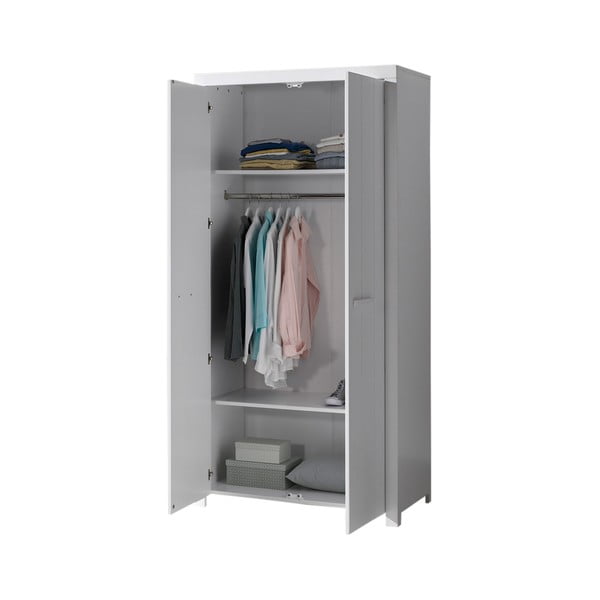 Valge riidekapp - Vipack Erik, laius 99 cm-image-1