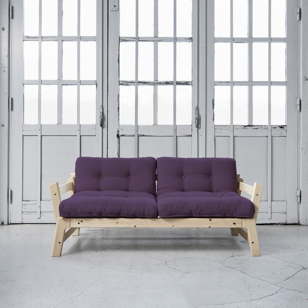 Rozkládací pohovka Karup Step Natural/Purple-image-1