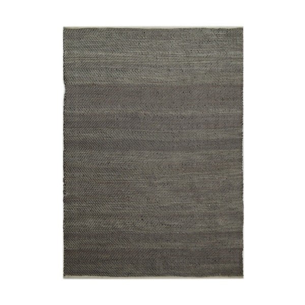 Šedo-černý koberec z recykovaných PET lahví a duší na kolo The Rug Republic Sally, 230 x 160 cm