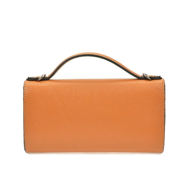 Hnědá dámská kožená kabelka Roberta M Pisa-image-3