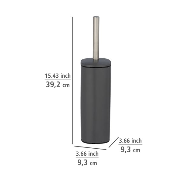 Tumehall roostevabast terasest tualetthari Alassio - Wenko-image-1