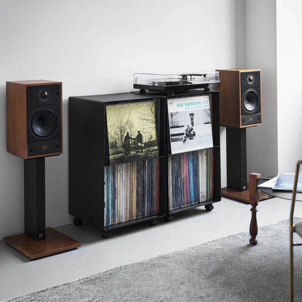 Must metallist ratastega riiul 40x73x38 cm Tower - YAMAZAKI-image-3