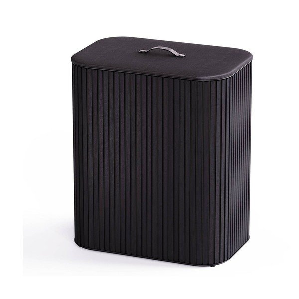 Must bambusest pesukorv 3x30 l Tota Trio Luxe - Joseph Joseph-image-1