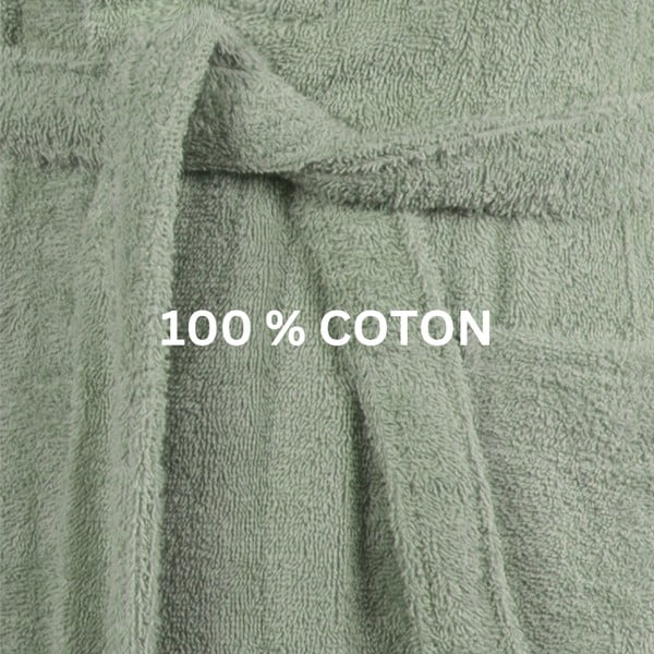 Heleroosa puuvillane hommikumantel suurus S/M Lindu - Tiseco Home Studio-image-2