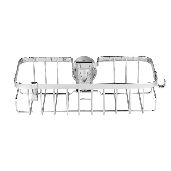 Isekandev vannitoa riiul roostevabast terasest hõbedases toonis Floresta - Wenko-image-2