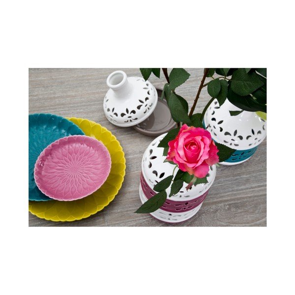 Hnědo-bílá porcelánová váza Mauro Ferretti Bottle-image-4