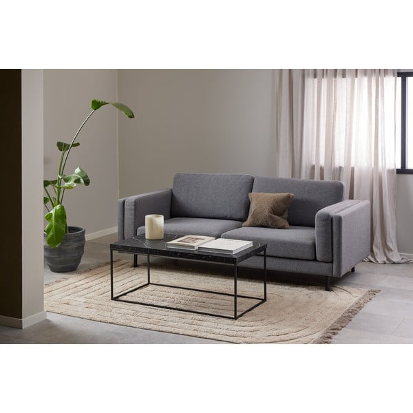 Must marmoridekooriga diivanilaud 55x110 cm Barossa - Actona-image-1