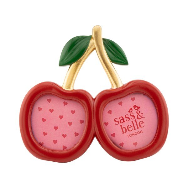 Punane polüresiinist seisuraam 17,5x15,5 cm Cherry - Sass & Belle