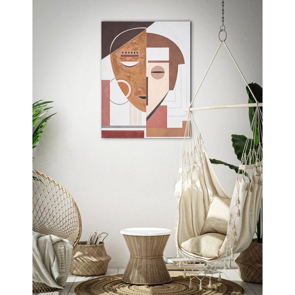 Käsitsi maalitud maal "Ethic Face", 60 x 80 cm - Mauro Ferretti-image-1