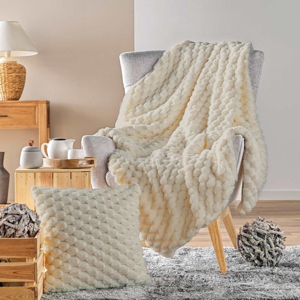 Elevandiluu mikroplüüs tekk 180x220 cm Frosty - douceur d'intérieur-image-4