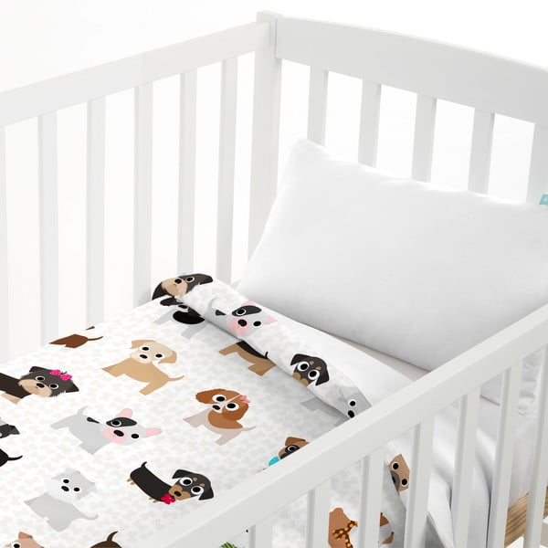 Laste puuvillane tekipadi ja padi Dogs, 100 x 120 cm. - Mr. Fox-image-2