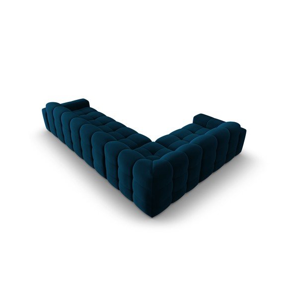 Tumesinine sametne nurgadiivan (vasakpoolne nurk) Kendal - Micadoni Home-image-4