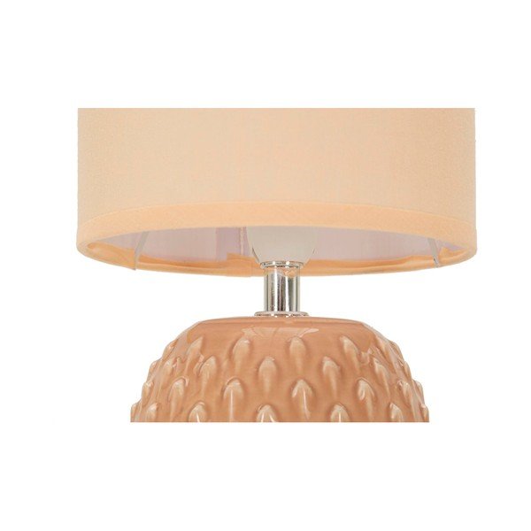 Virsikuvärvi keraamiline laualamp tekstiilist varjuga (kõrgus 27 cm) Pontus - Mauro Ferretti-image-4