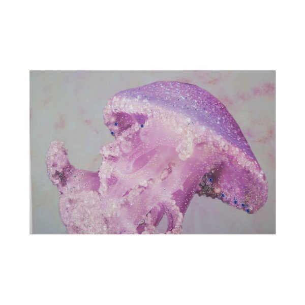 Ručně malovaný obraz v rámu z borovicového dřeva Mauro Ferretti Medusa Purple, 80 x 120 cm-image-2