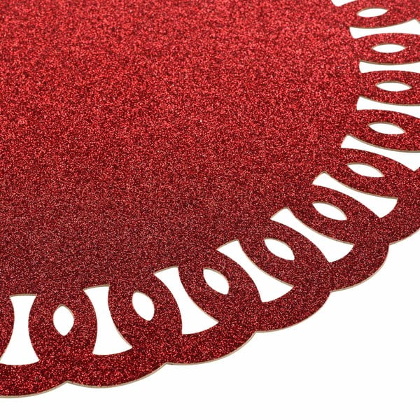 Punane lauamatt ø 38 cm Guirlande - douceur d'intérieur-image-1