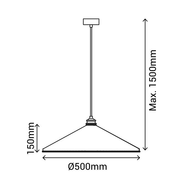 Punane rippvalgusti , kõrgus 150 cm Elena - SULION-image-4
