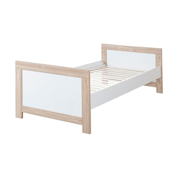 Valge-puiduvärvi võrevoodi 70x140 cm Malo - Roba-image-4