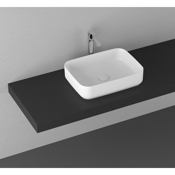 Valge keraamiline valamu 50x36 cm Infinity Rectangle – Sapho-image-1